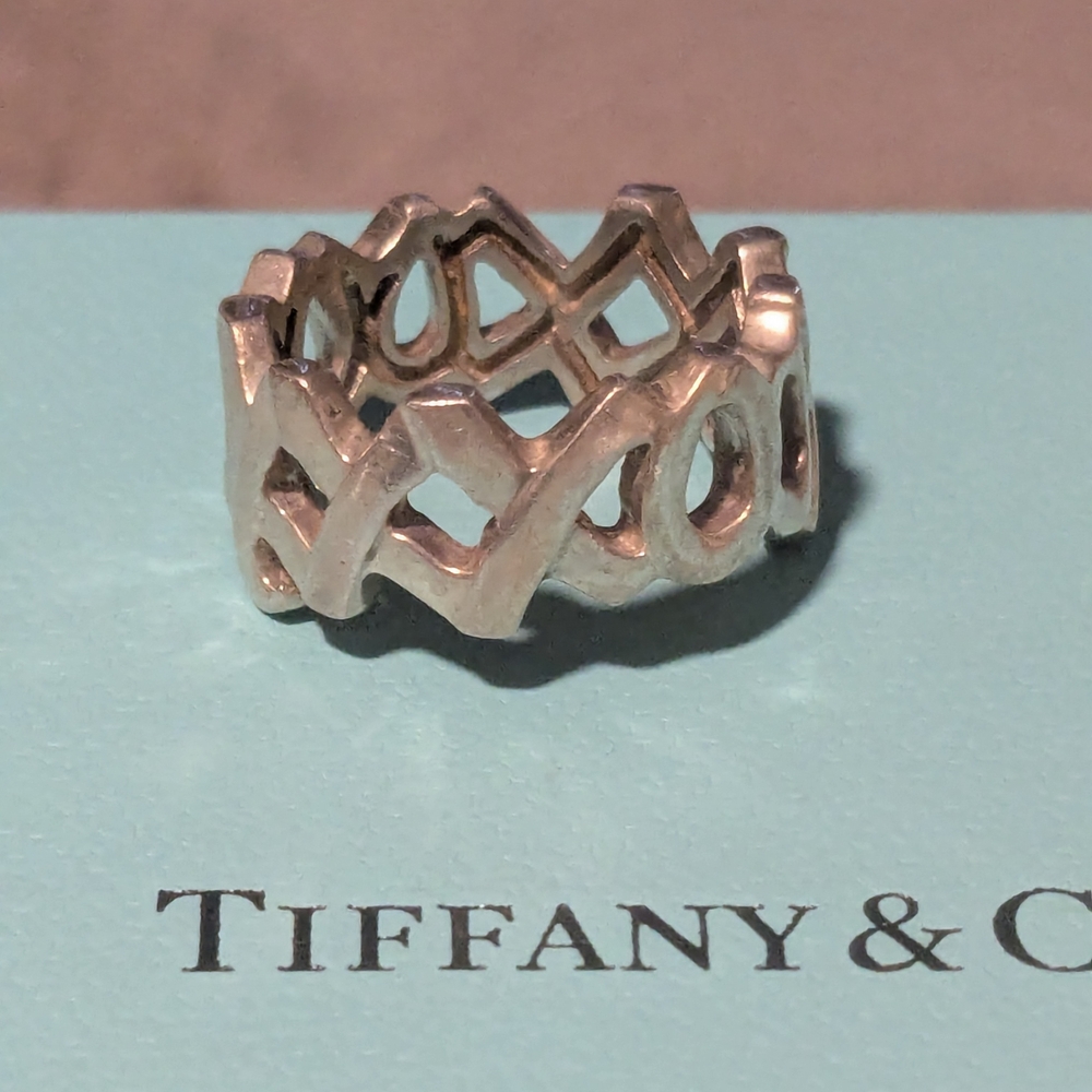 Tiffany & Co. Open Design Silver Ring